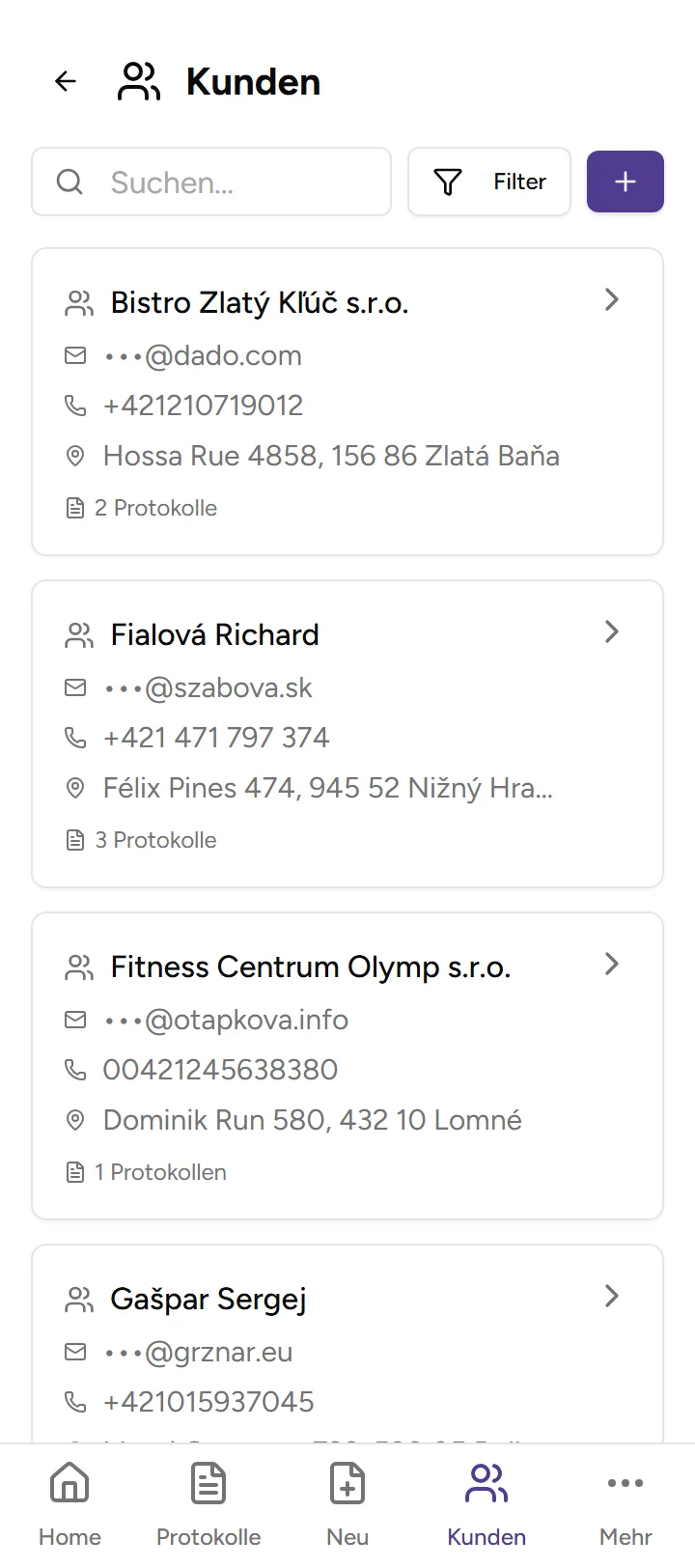 Die App erkennt den Kunden anhand Ihres Standorts - mobile