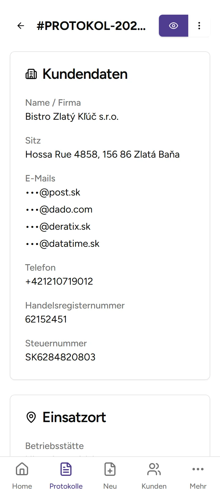 PDF-Protokoll­erstellung - mobile