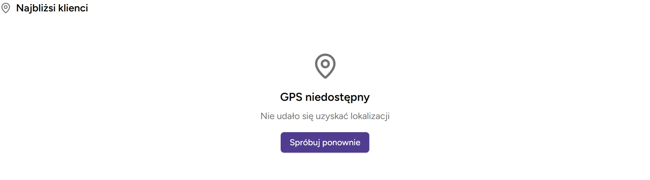 Geolokalizacja GPS - desktop